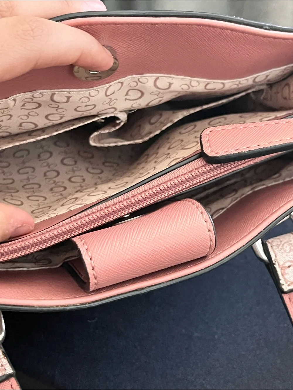 Guess structured satchel